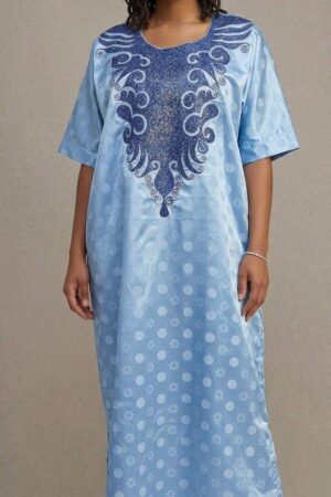 Blue brocade