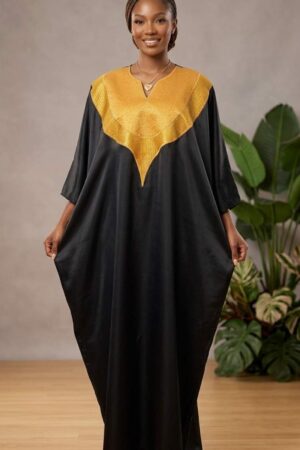 Luxury Satin Abaya for Women – Elegant African Kaftan Dress