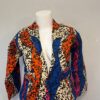 Midnight Ember Ankara Floral Jacket – Bold African Print Women’s Blazer Luxury Ankara jacket paired with casual and elegant outfits
