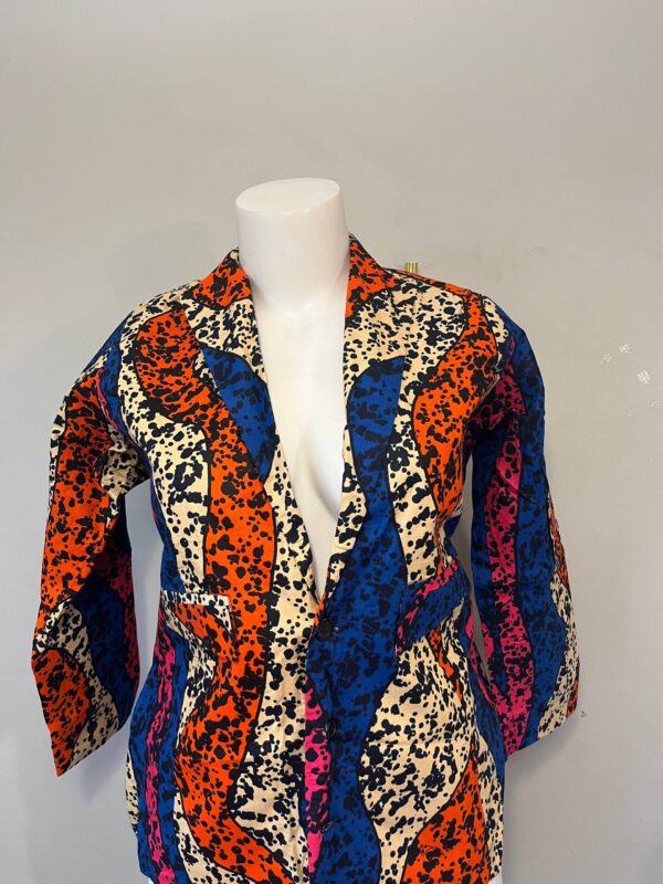 Luxury Ankara jacket paired with casual and elegant outfits