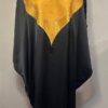 Elegant modest abaya dress Black satin kaftan dress