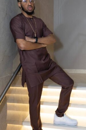 Chocolate brown senator wear for men