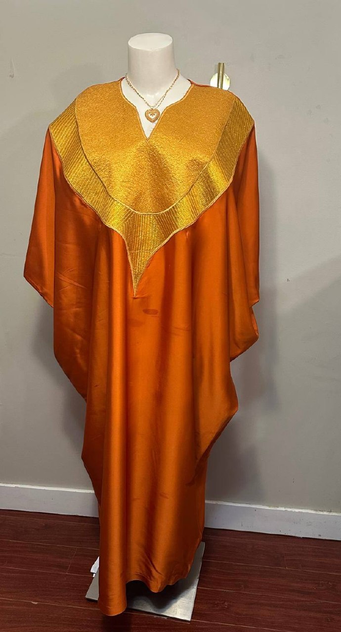 Luxury Satin Abaya for Women – Elegant African Kaftan Dress Luxury satin abaya for women