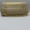 Italian Champagne Gold Bow Shoes and Matching Clutch Set