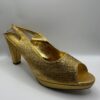Italian Gold Swarovski Shoes and Bag Set