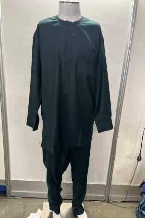 Army Green long-sleeve senator set