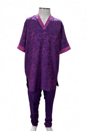 Purple Damask Senator Set