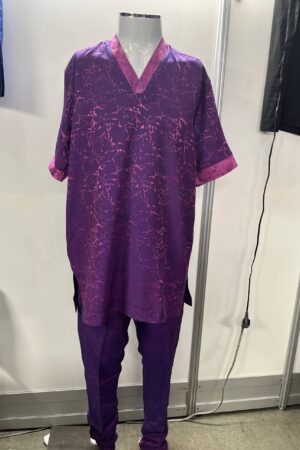 Purple Damask Senator Set